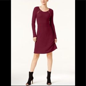 INC Burgundy Sweater Dress